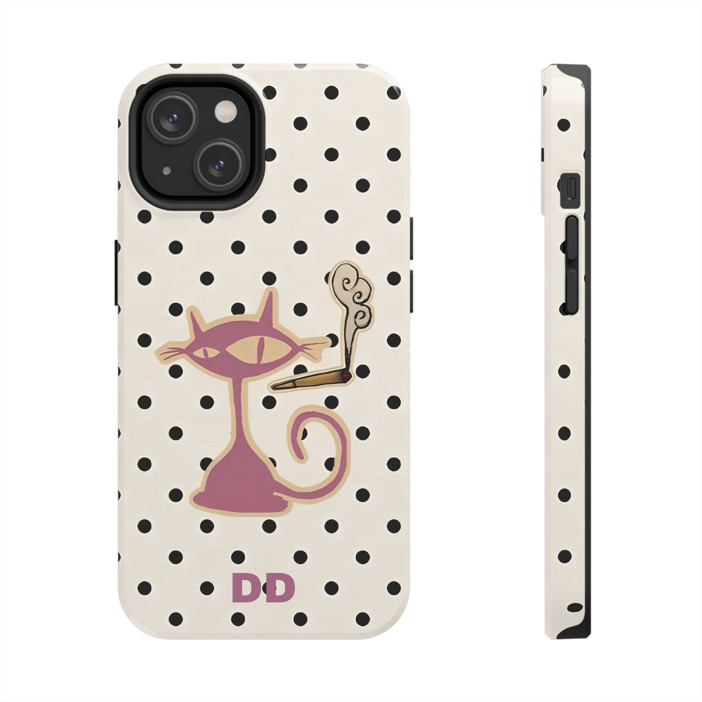 White Le Cat Phone Case