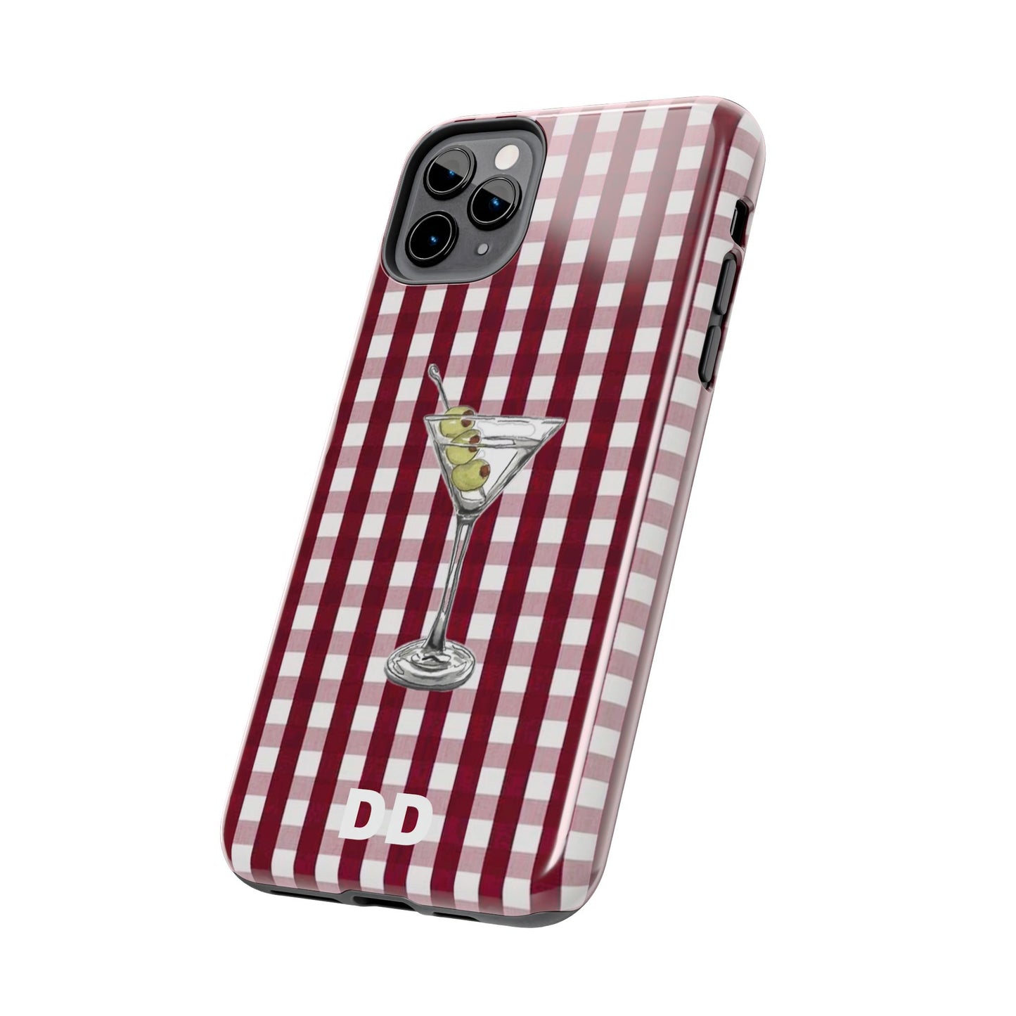 Martini Phone Case in Cherry Red Checker