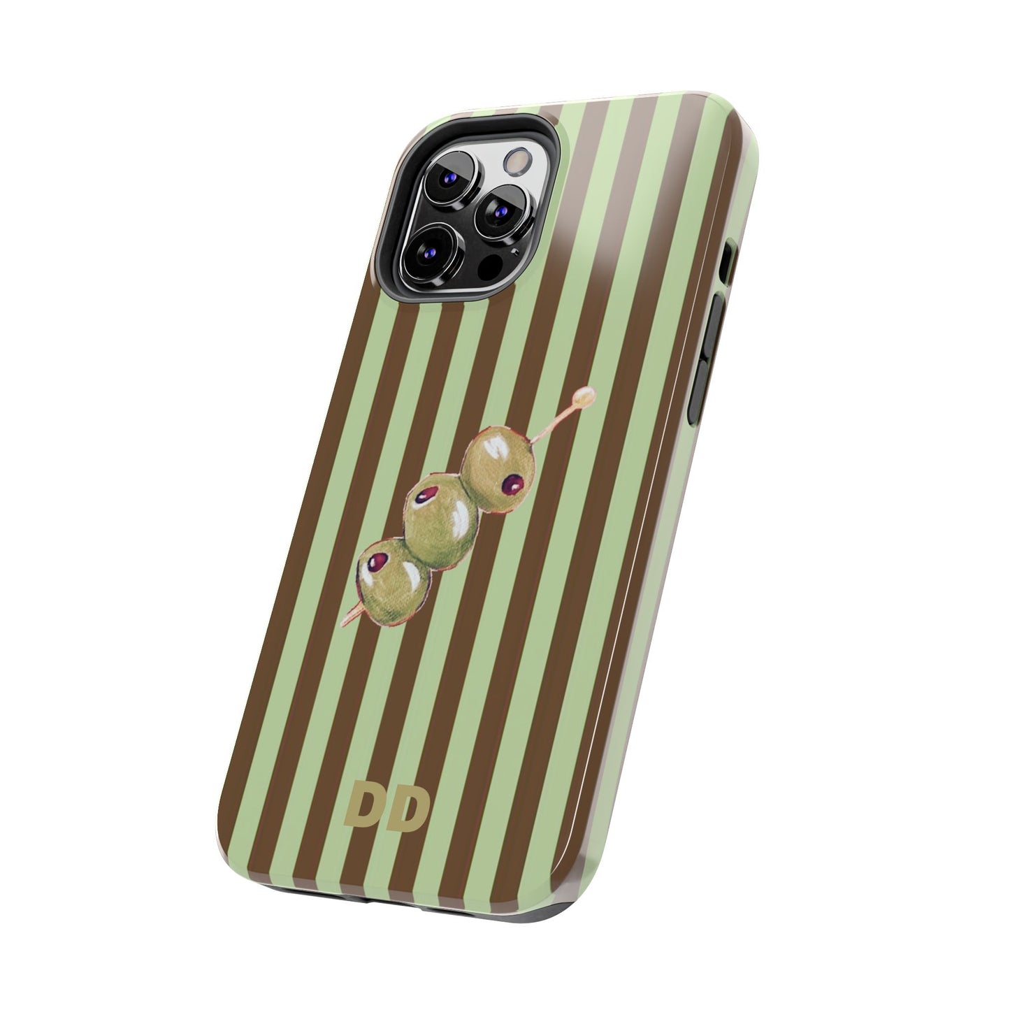 Olive Phone Case in Mint & Chip
