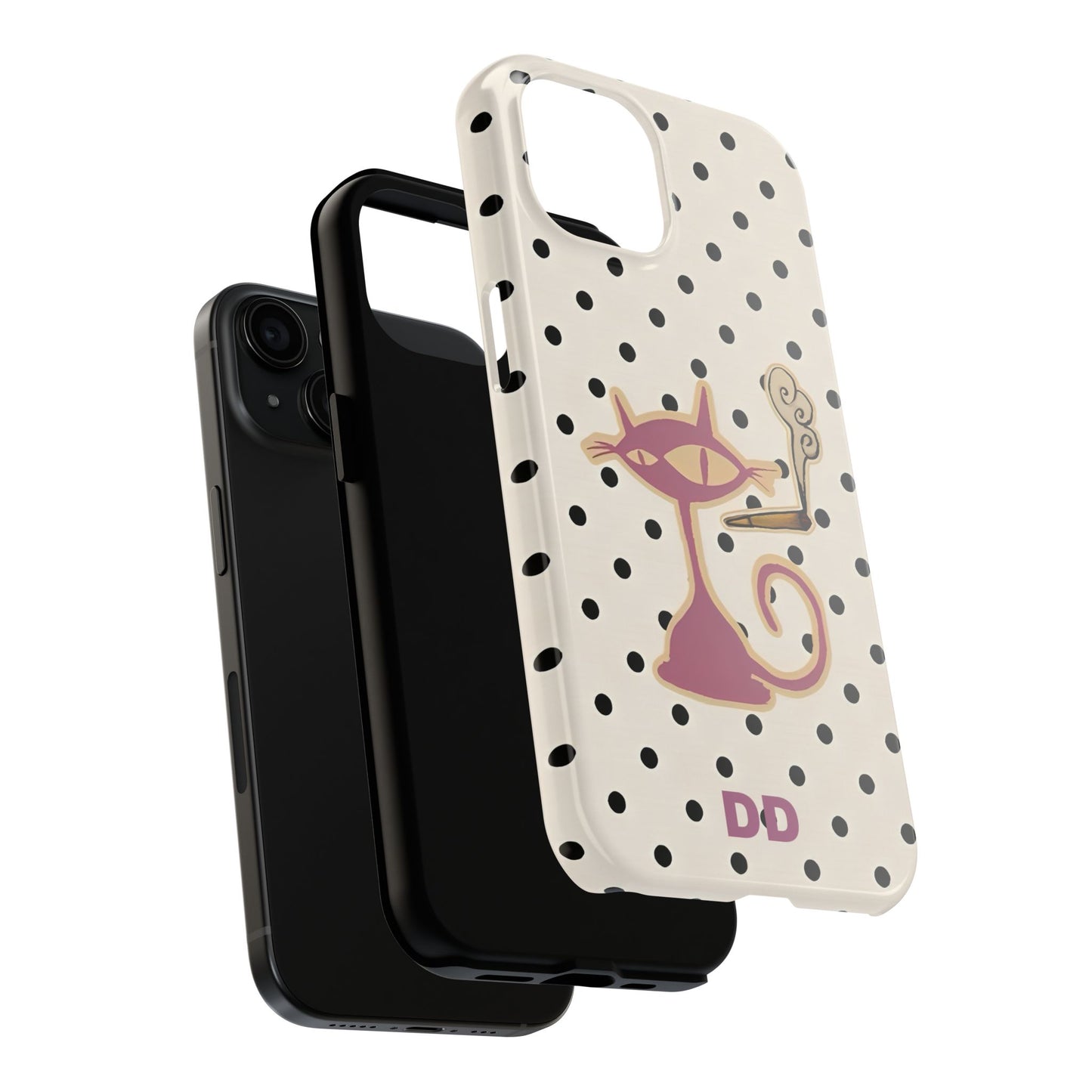 White Le Cat Phone Case