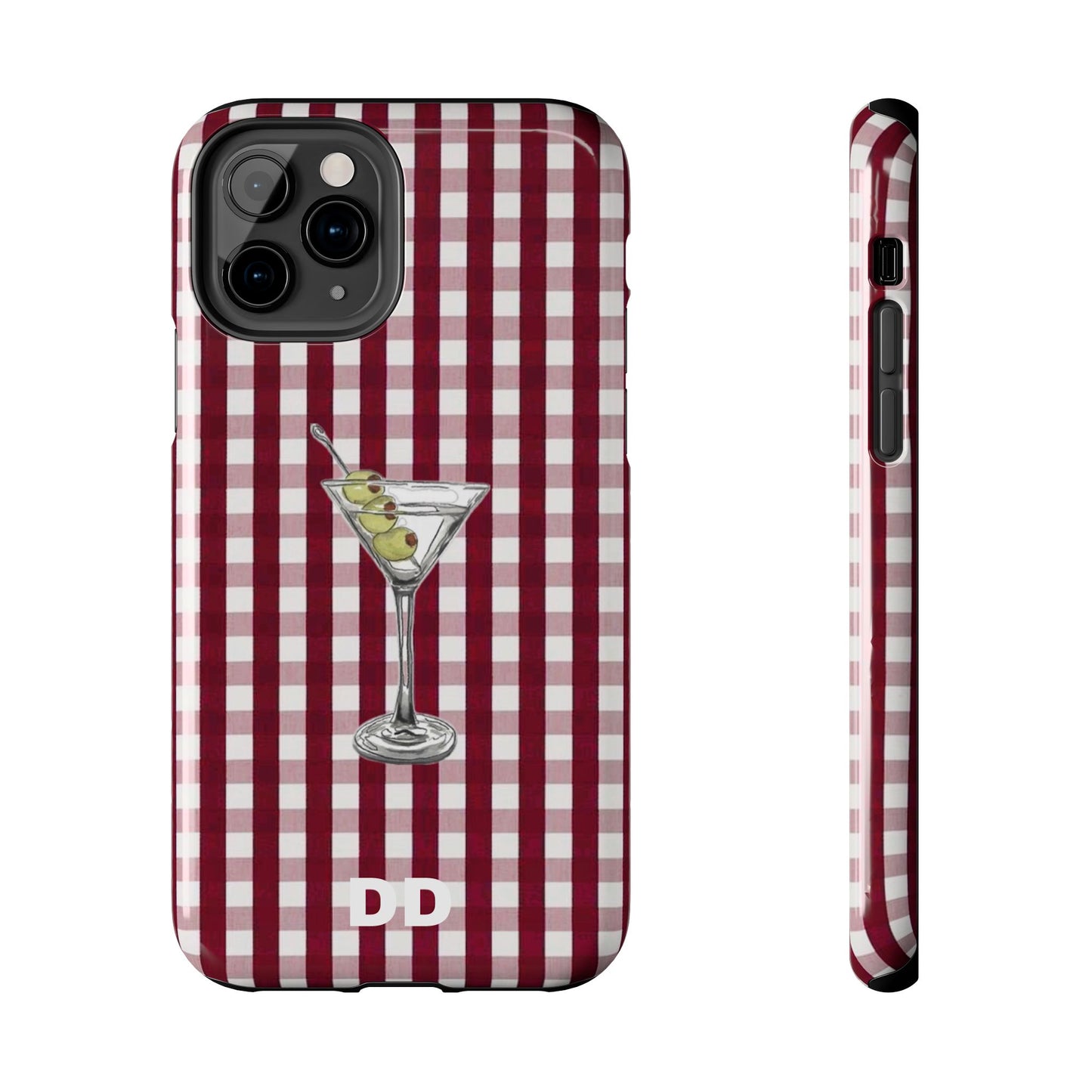 Martini Phone Case in Cherry Red Checker