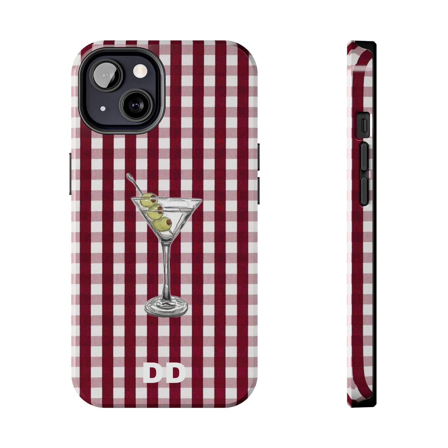 Martini Phone Case in Cherry Red Checker