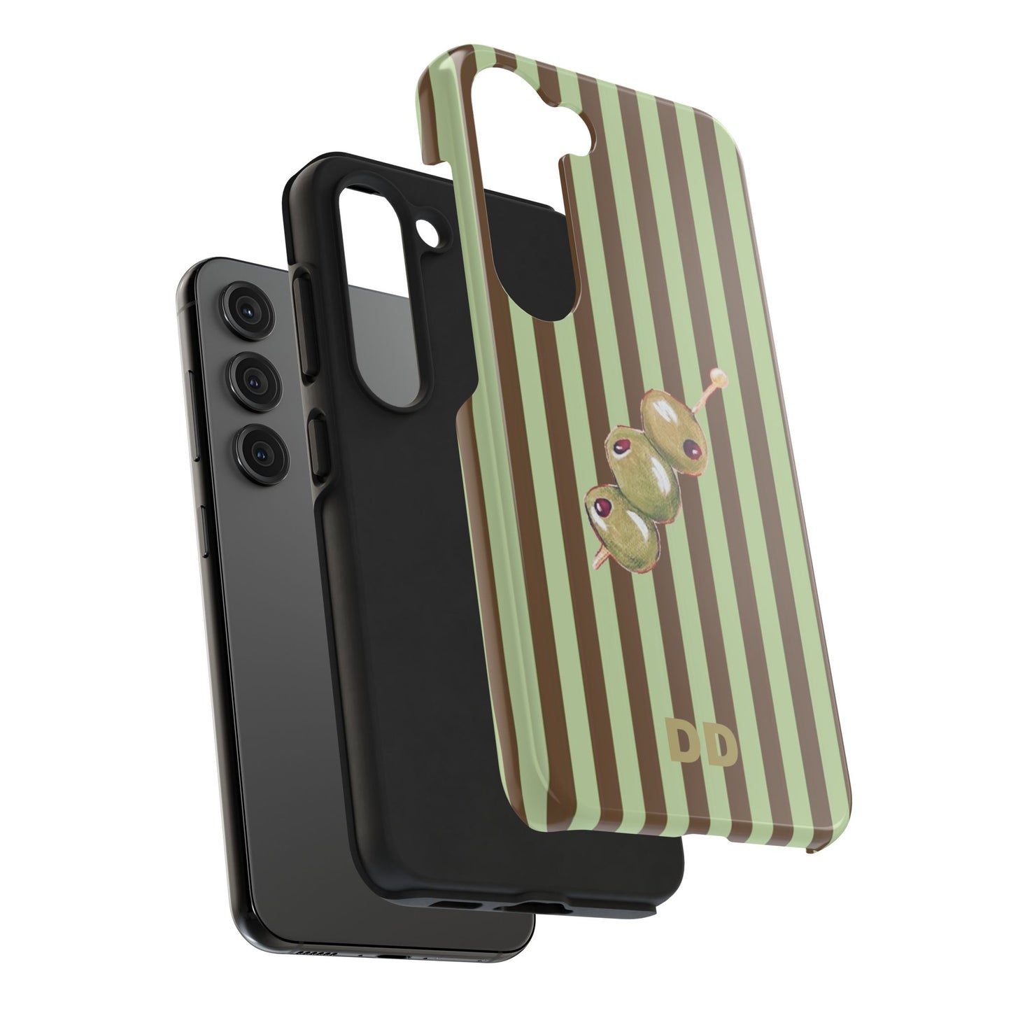 Olive Phone Case in Mint & Chip