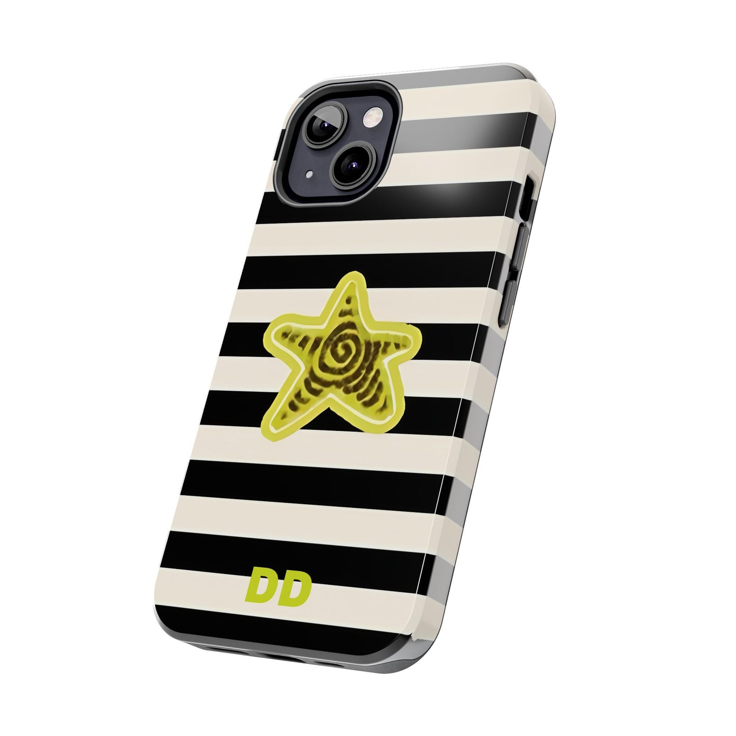 Striped Lime Star Phone Case