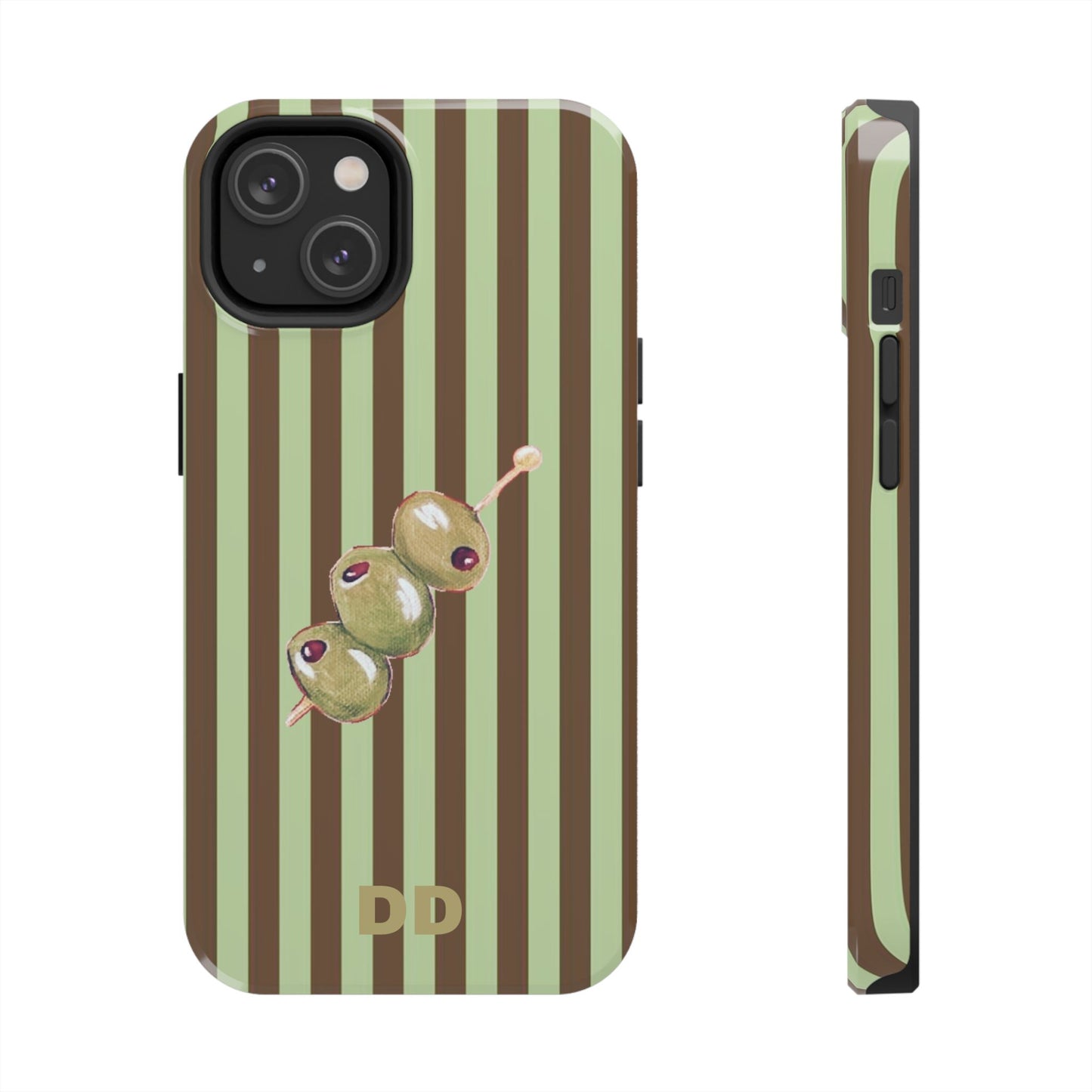 Olive Phone Case in Mint & Chip