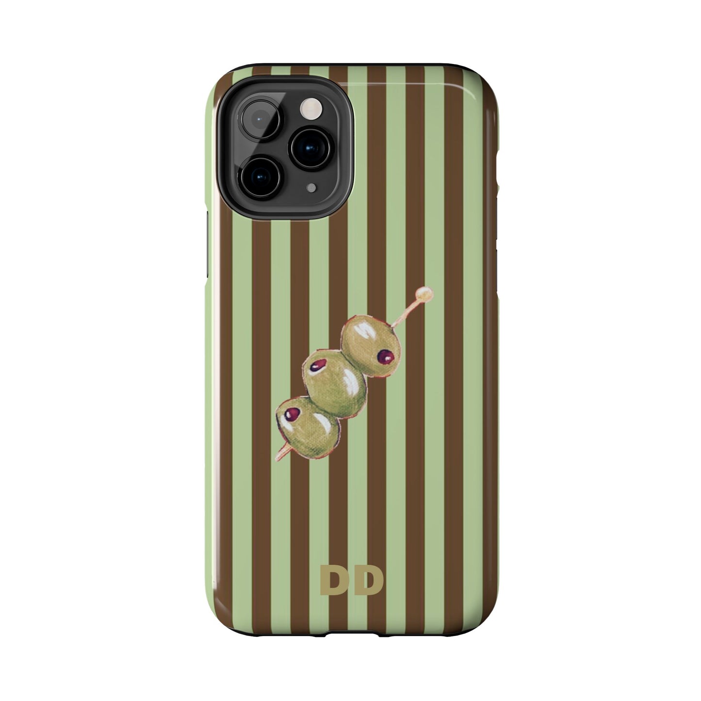 Olive Phone Case in Mint & Chip