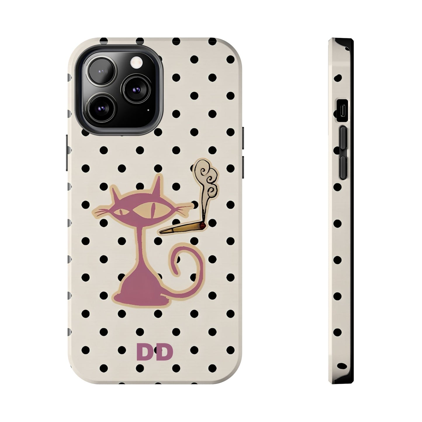 White Le Cat Phone Case