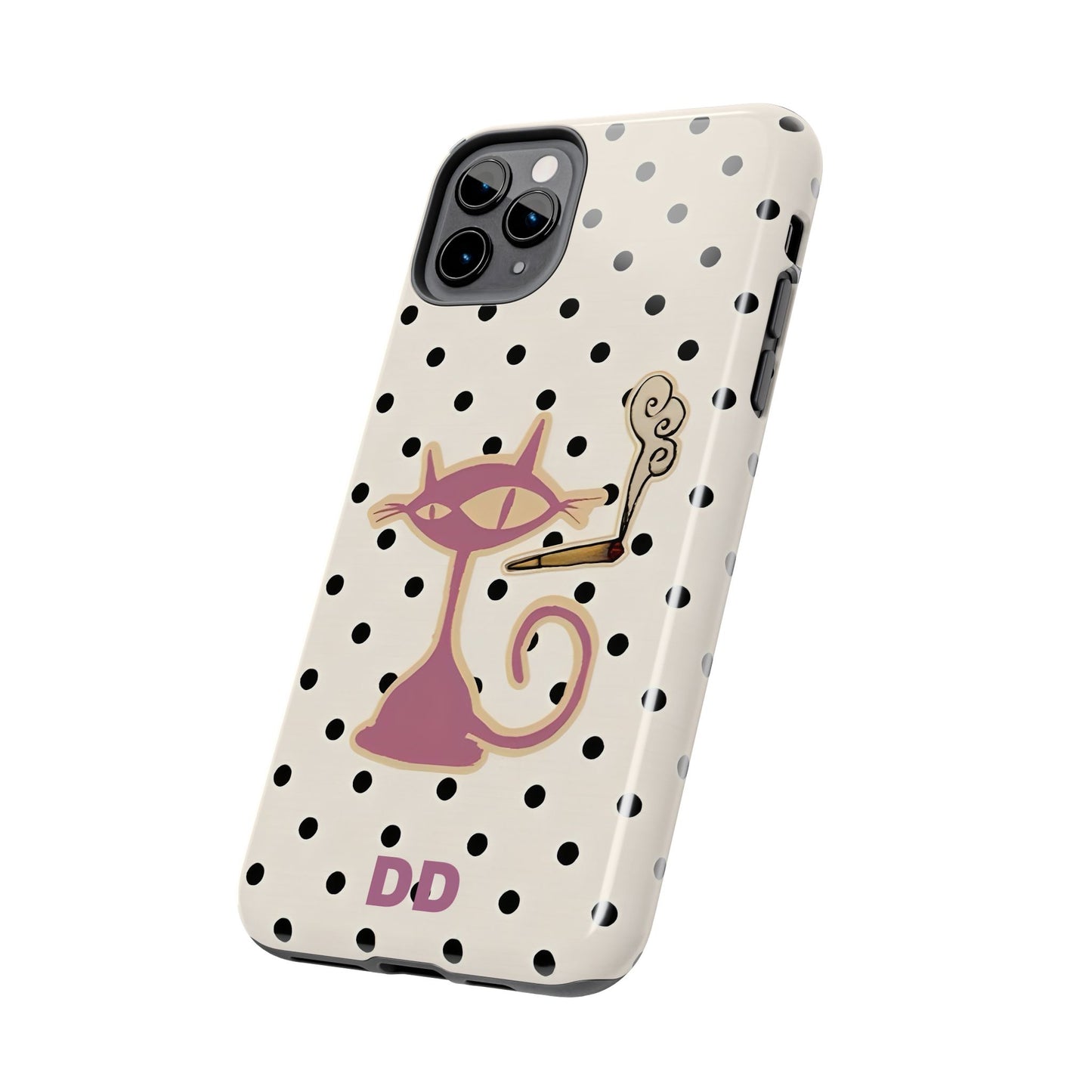 White Le Cat Phone Case