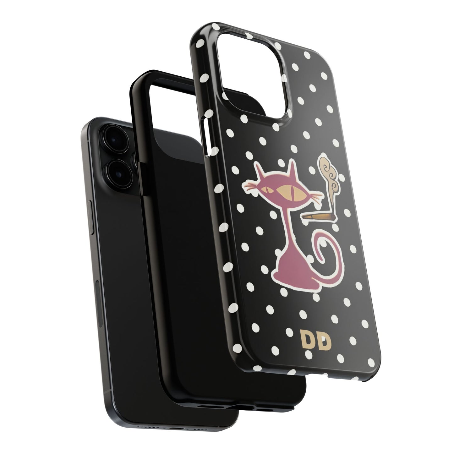 Black Le Cat Phone Case