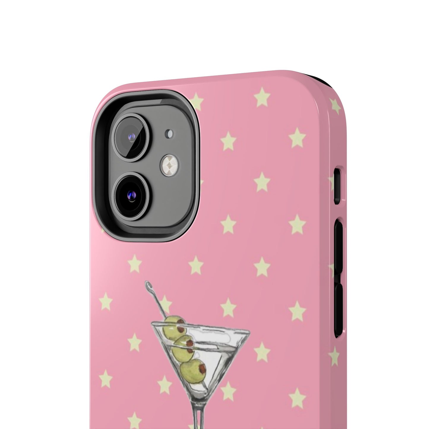 Martini Phone Case in Pink & Crème Stars