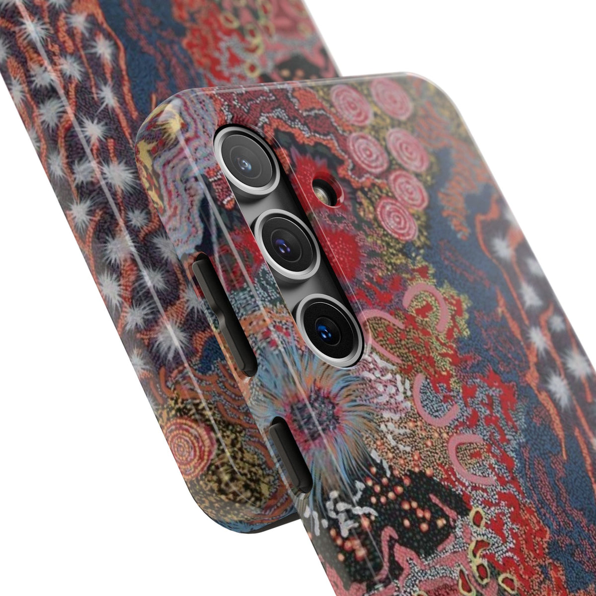 Mosaic Patchwork Phone Case — Multicolour Rainbow Geometric Mosaic Design, view 52 — MagSafe Compatible | Digital Divas