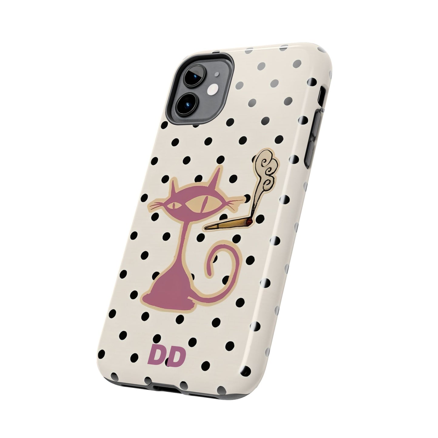 White Le Cat Phone Case