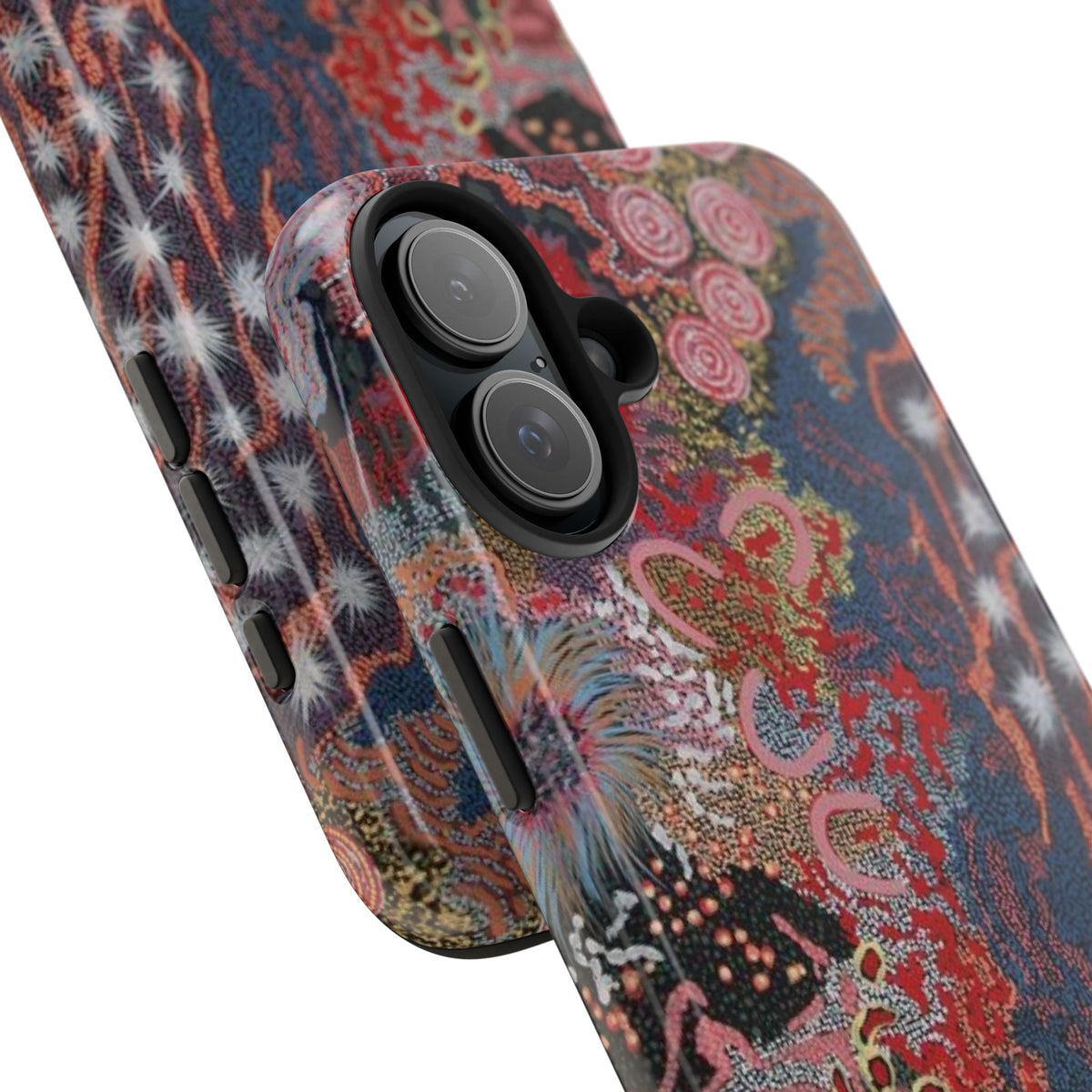 Mosaic Patchwork Phone Case — Multicolour Rainbow Geometric Mosaic Design, view 68 — MagSafe Compatible | Digital Divas