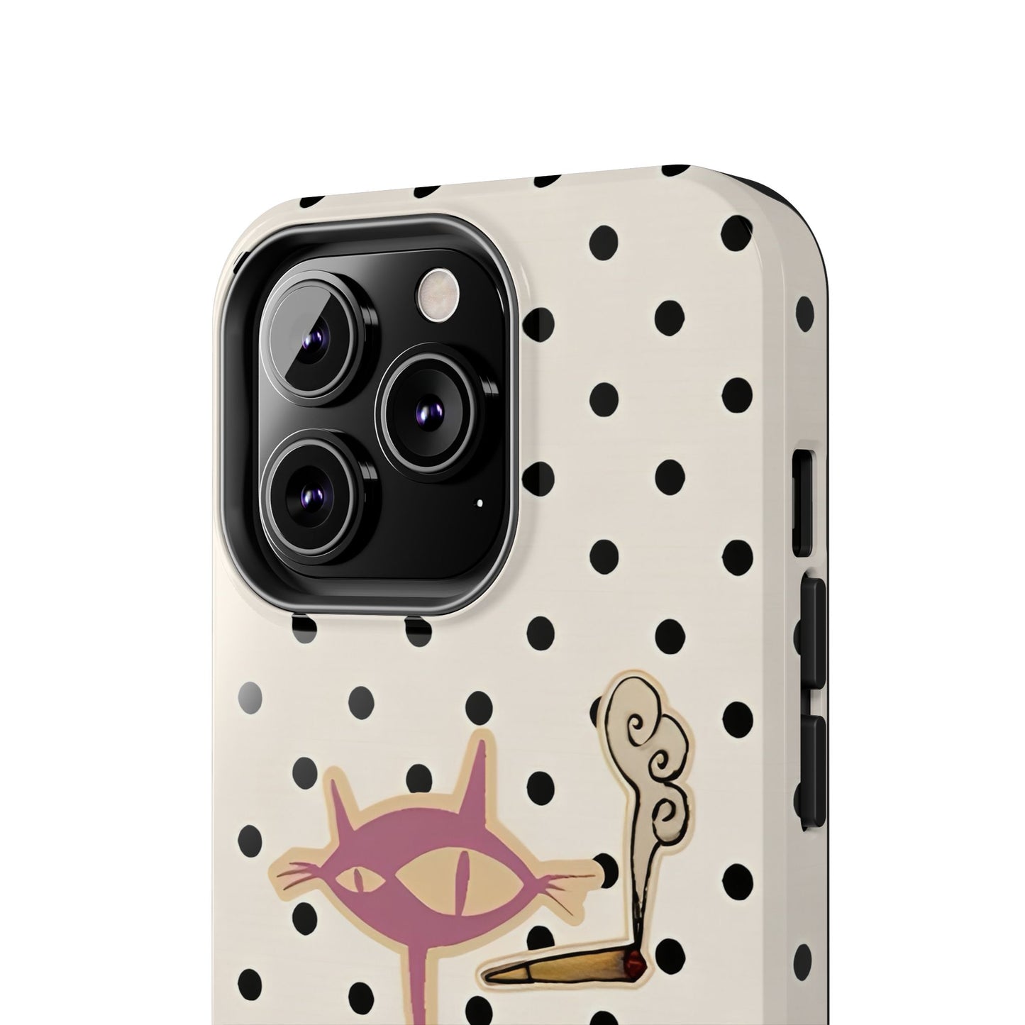 White Le Cat Phone Case