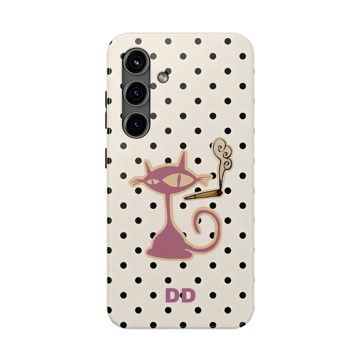 White Le Cat Phone Case