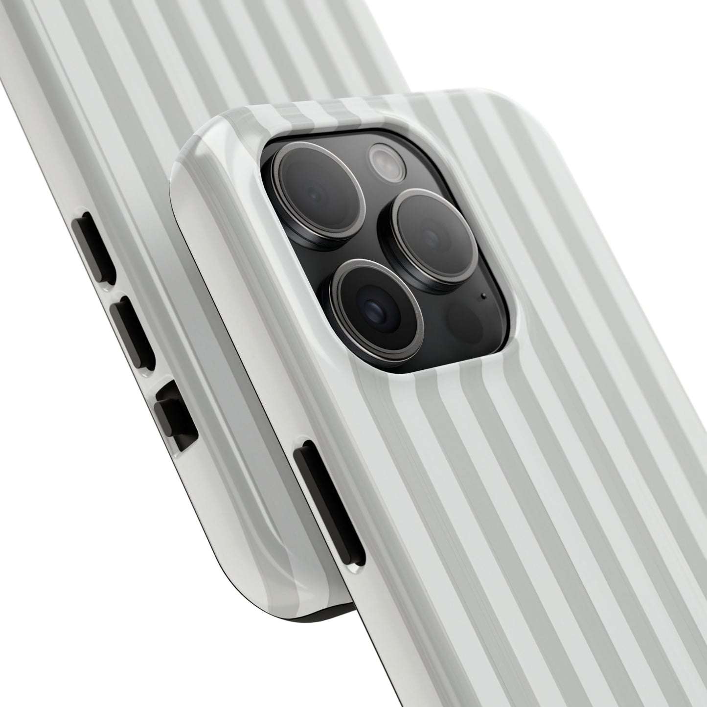 White Pin Stripe Phone Case