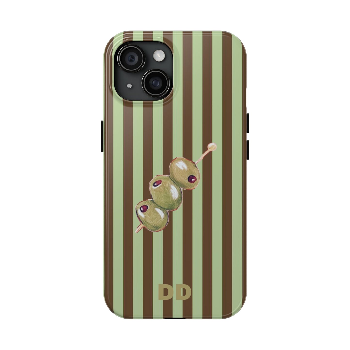 Olive Phone Case in Mint & Chip