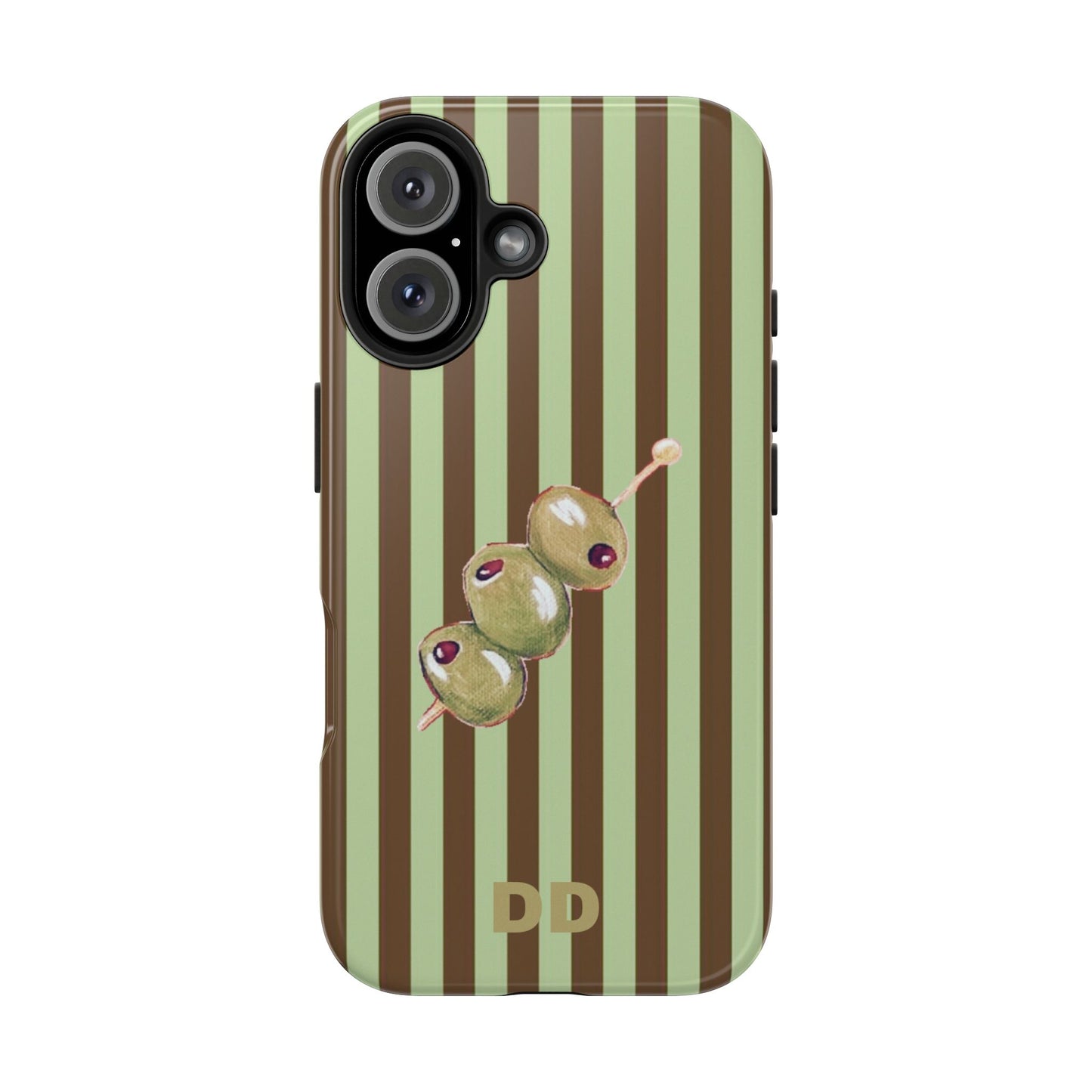 Olive Phone Case in Mint & Chip
