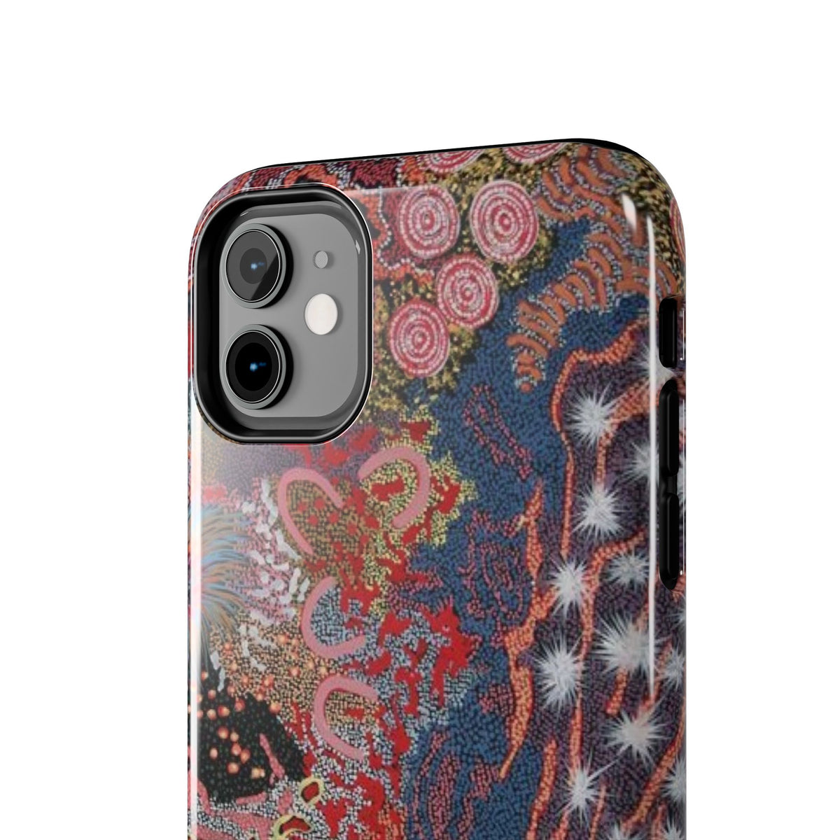 Mosaic Patchwork Phone Case — Multicolour Rainbow Geometric Mosaic Design, view 11 — MagSafe Compatible | Digital Divas