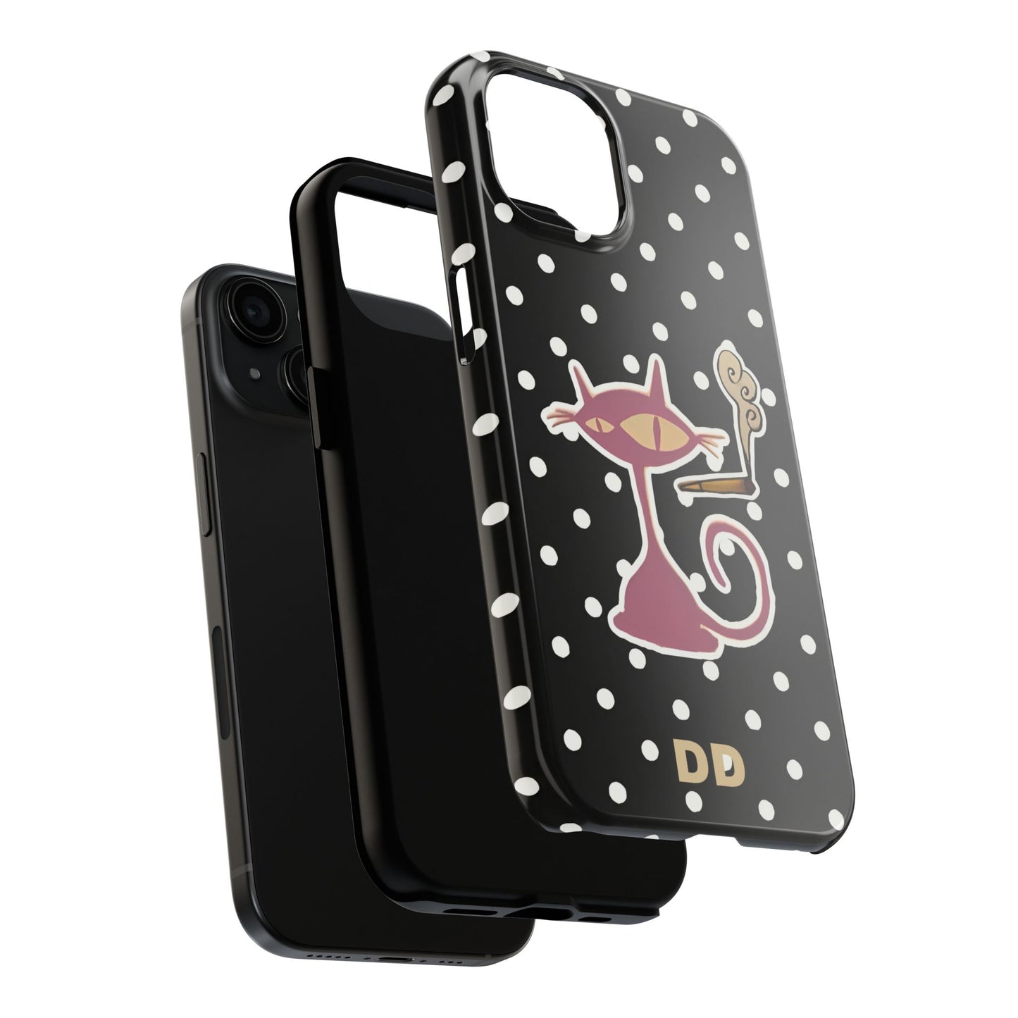 Black Le Cat Phone Case