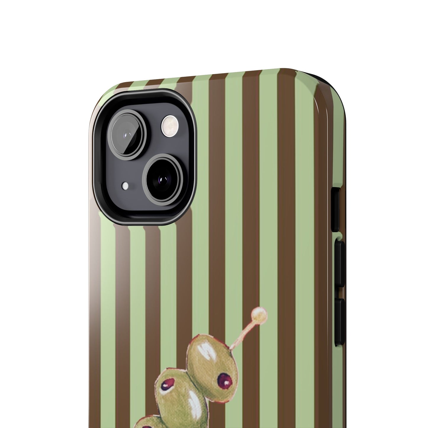 Olive Phone Case in Mint & Chip
