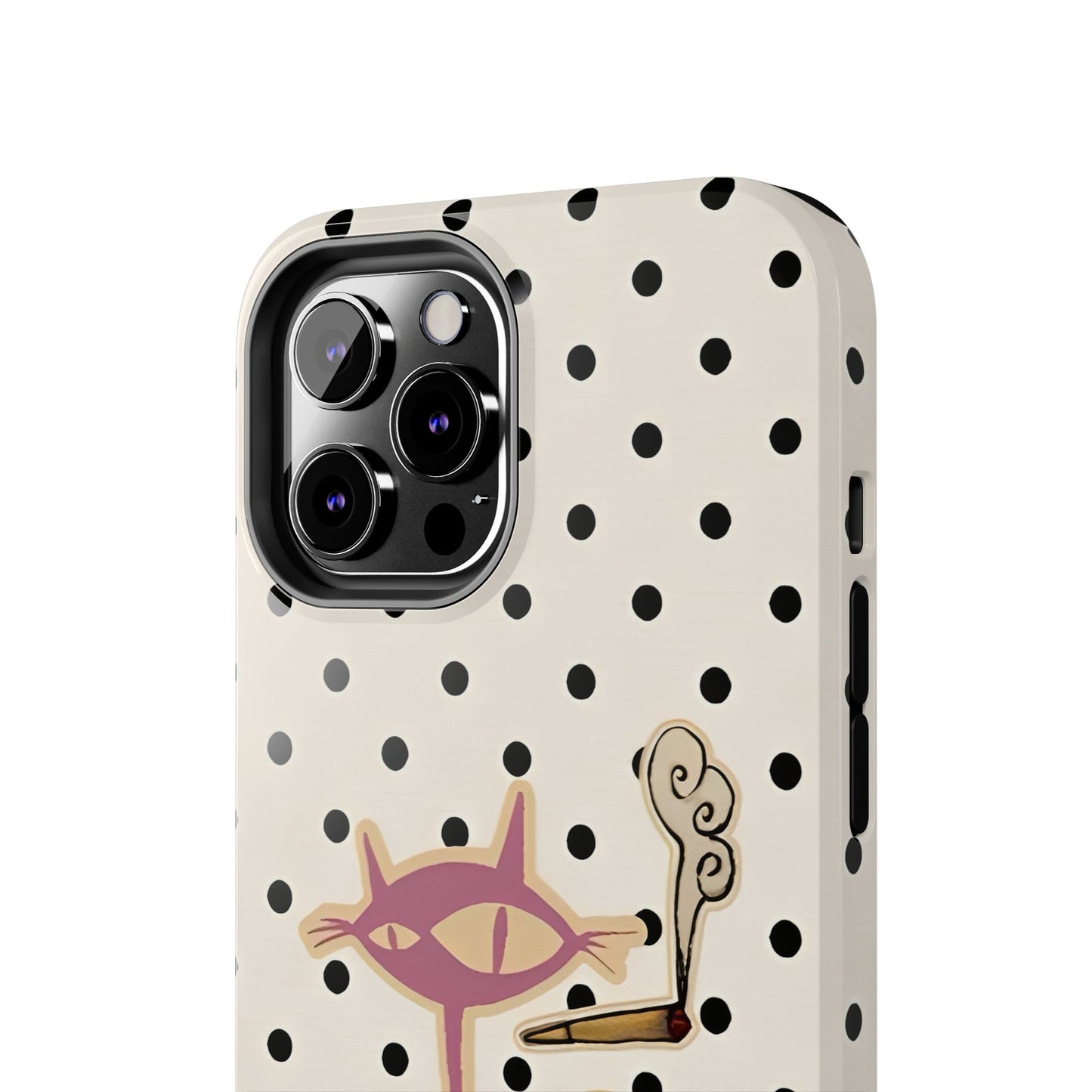 White Le Cat Phone Case
