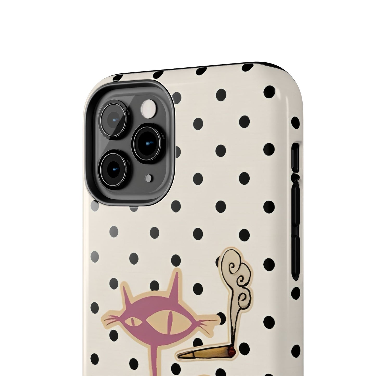 White Le Cat Phone Case