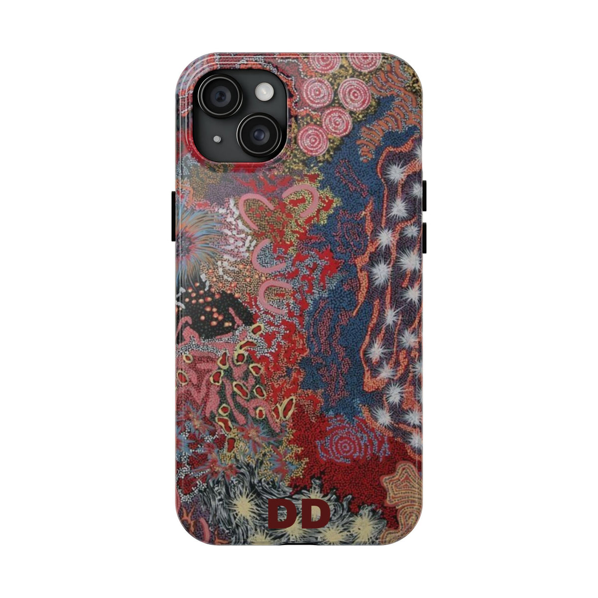 Mosaic Patchwork Phone Case for iPhone 15 Plus — Multicolour Geometric — MagSafe Compatible | Digital Divas