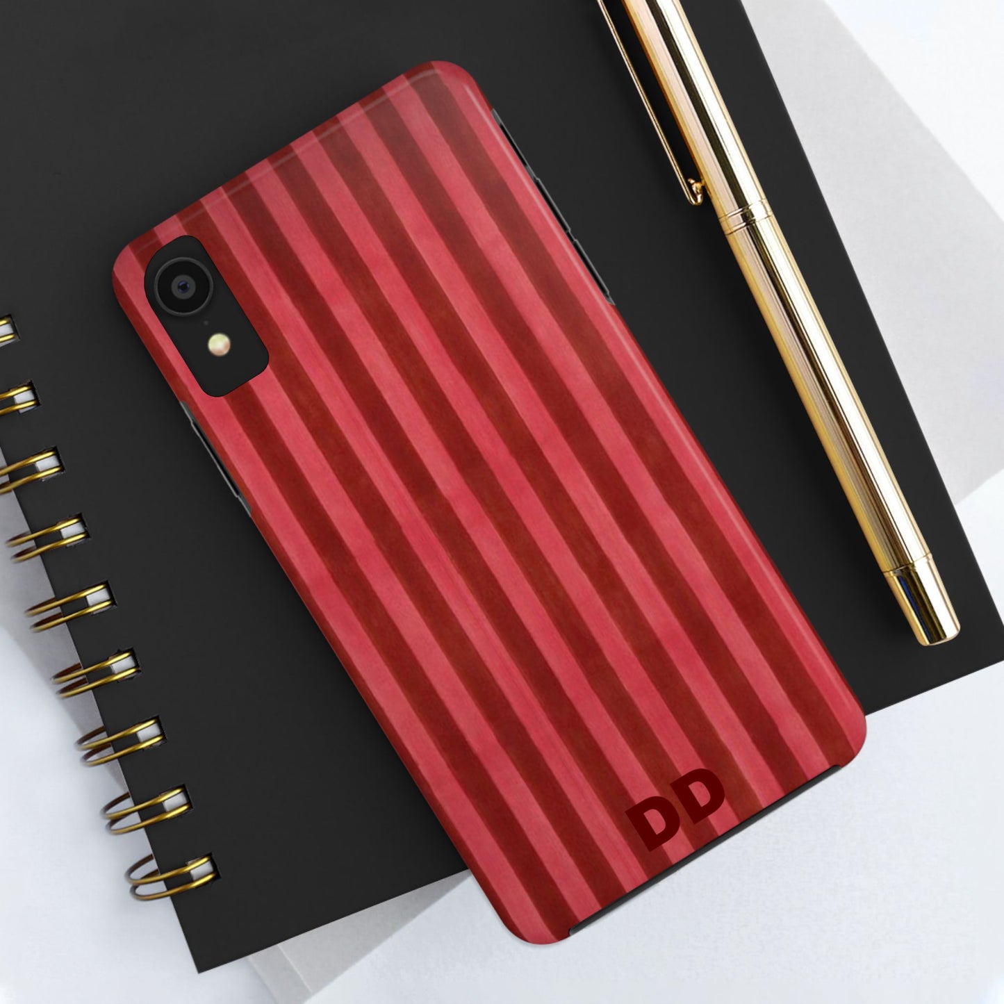 Red Pin Stripe Phone Case