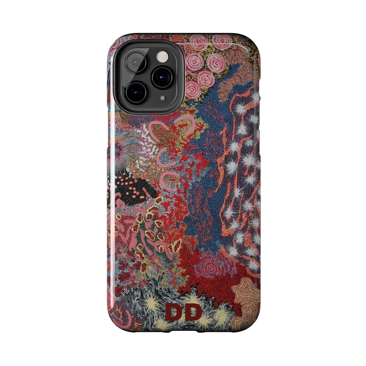 Mosaic Patchwork Phone Case — Multicolour Rainbow Geometric Mosaic Design, view 12 — MagSafe Compatible | Digital Divas