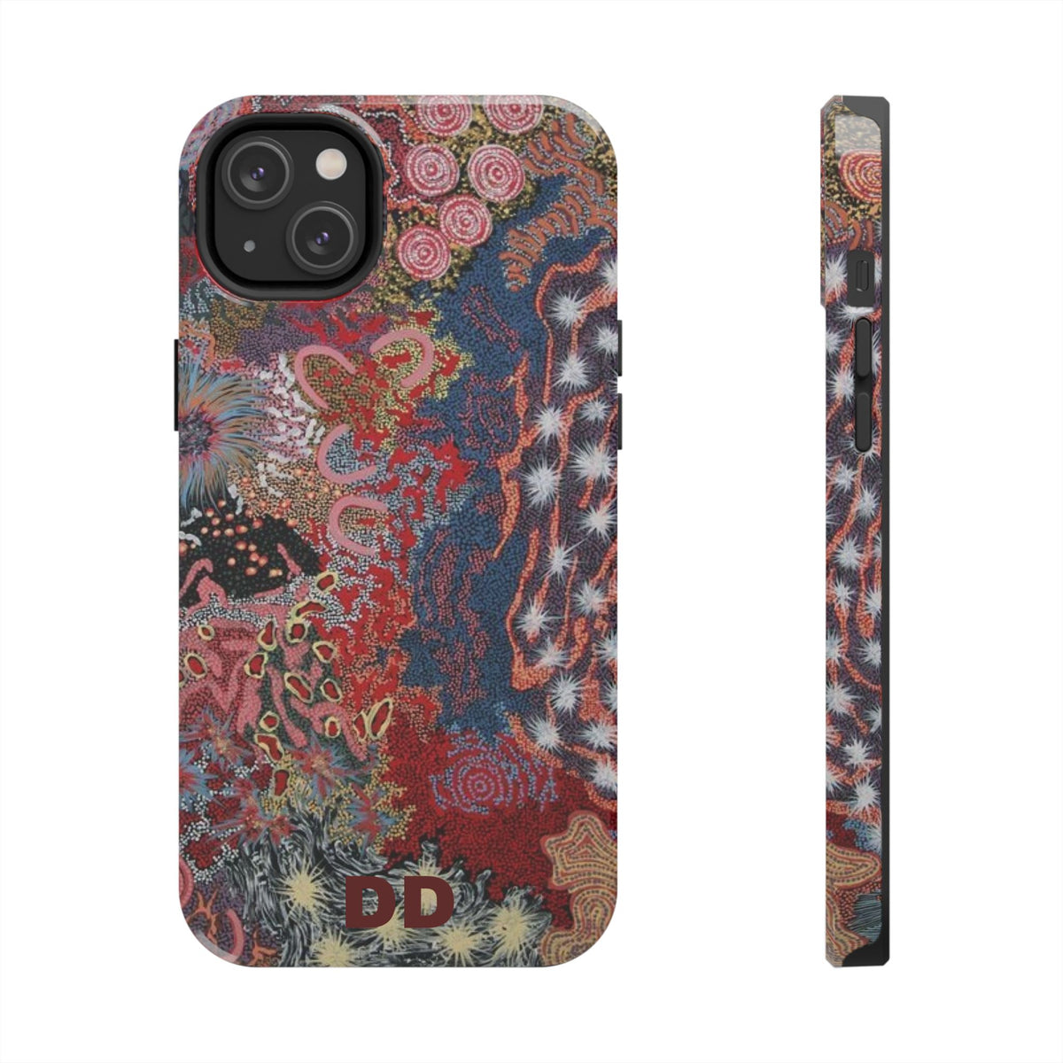 Mosaic Patchwork Phone Case for iPhone 14 Plus — Multicolour Geometric — MagSafe Compatible | Digital Divas