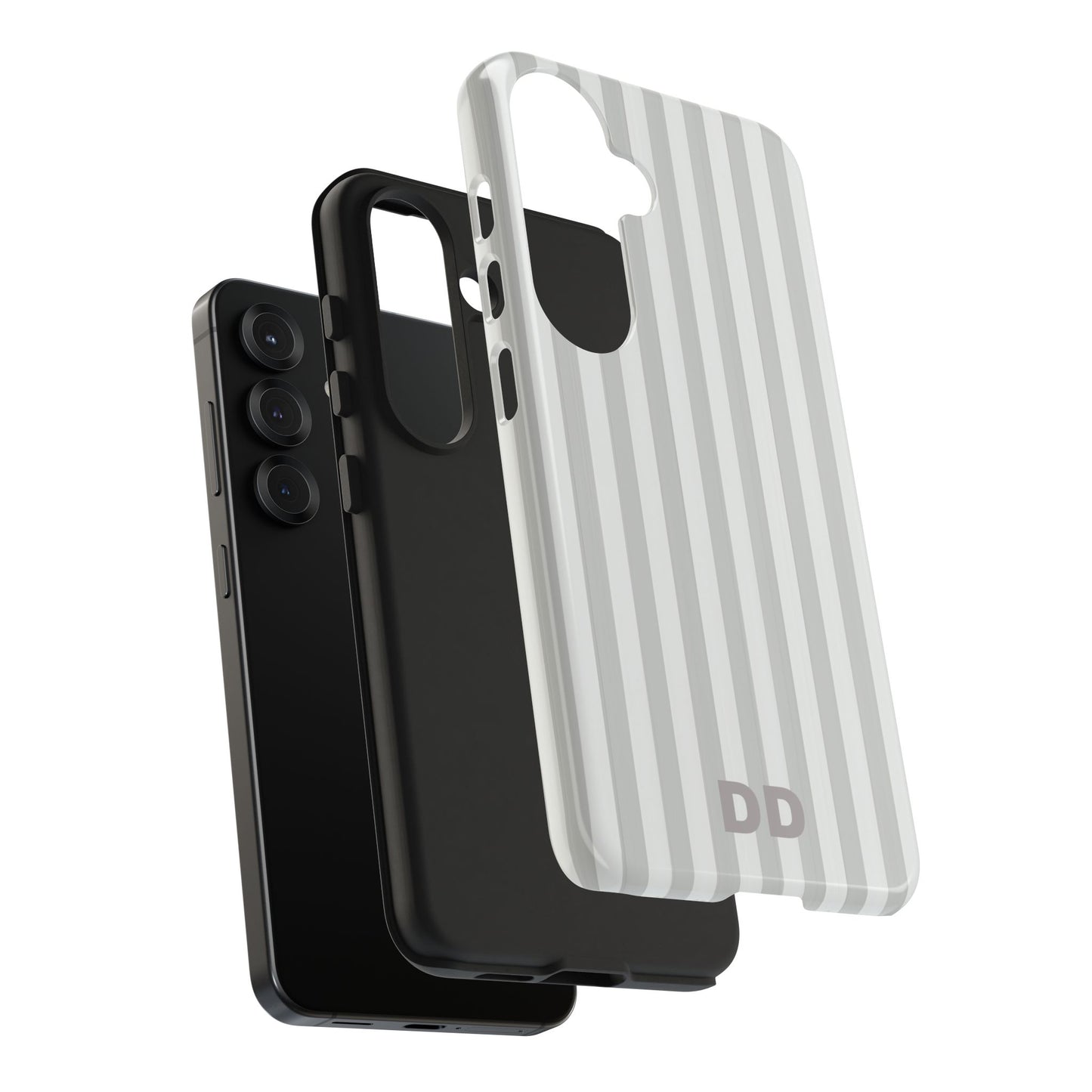 White Pin Stripe Phone Case
