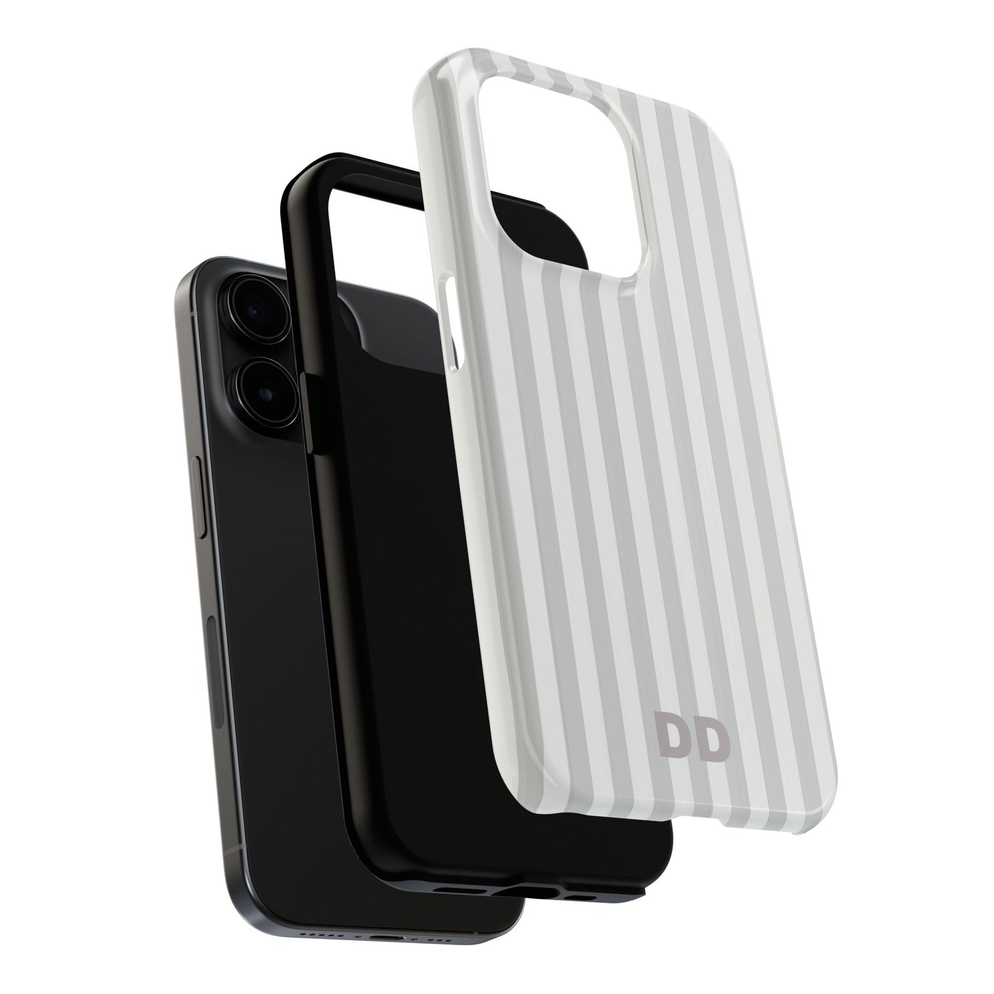 White Pin Stripe Phone Case