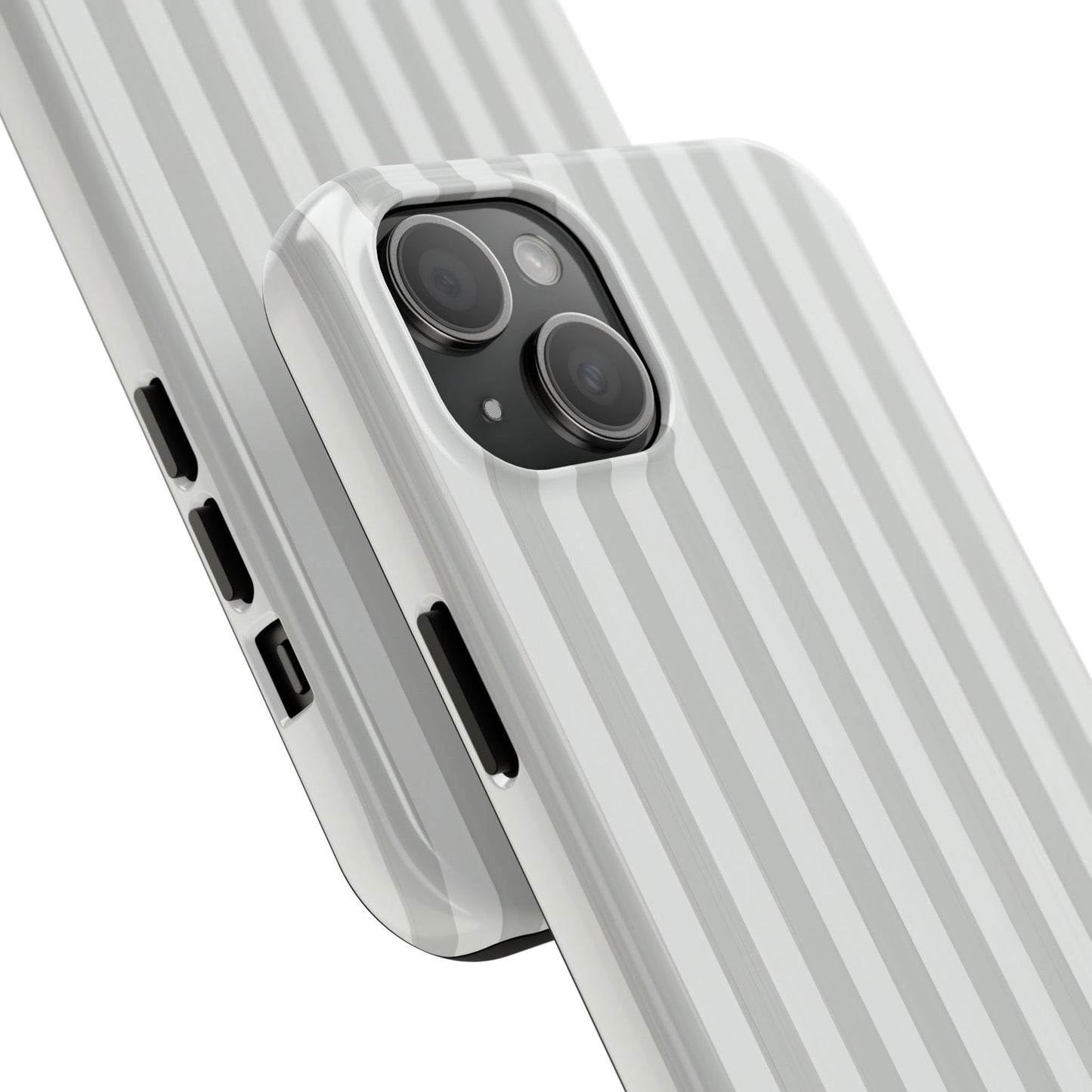 White Pin Stripe Phone Case