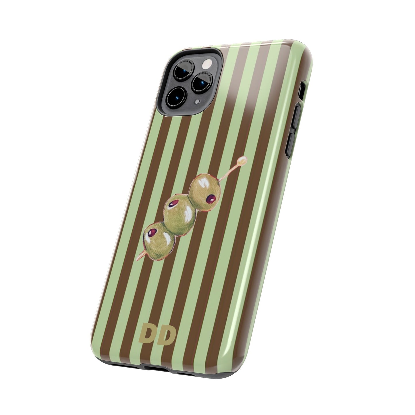 Olive Phone Case in Mint & Chip