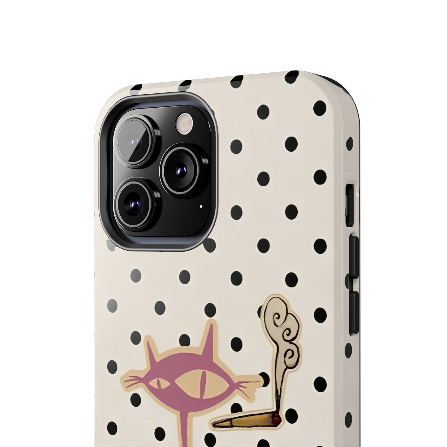 White Le Cat Phone Case