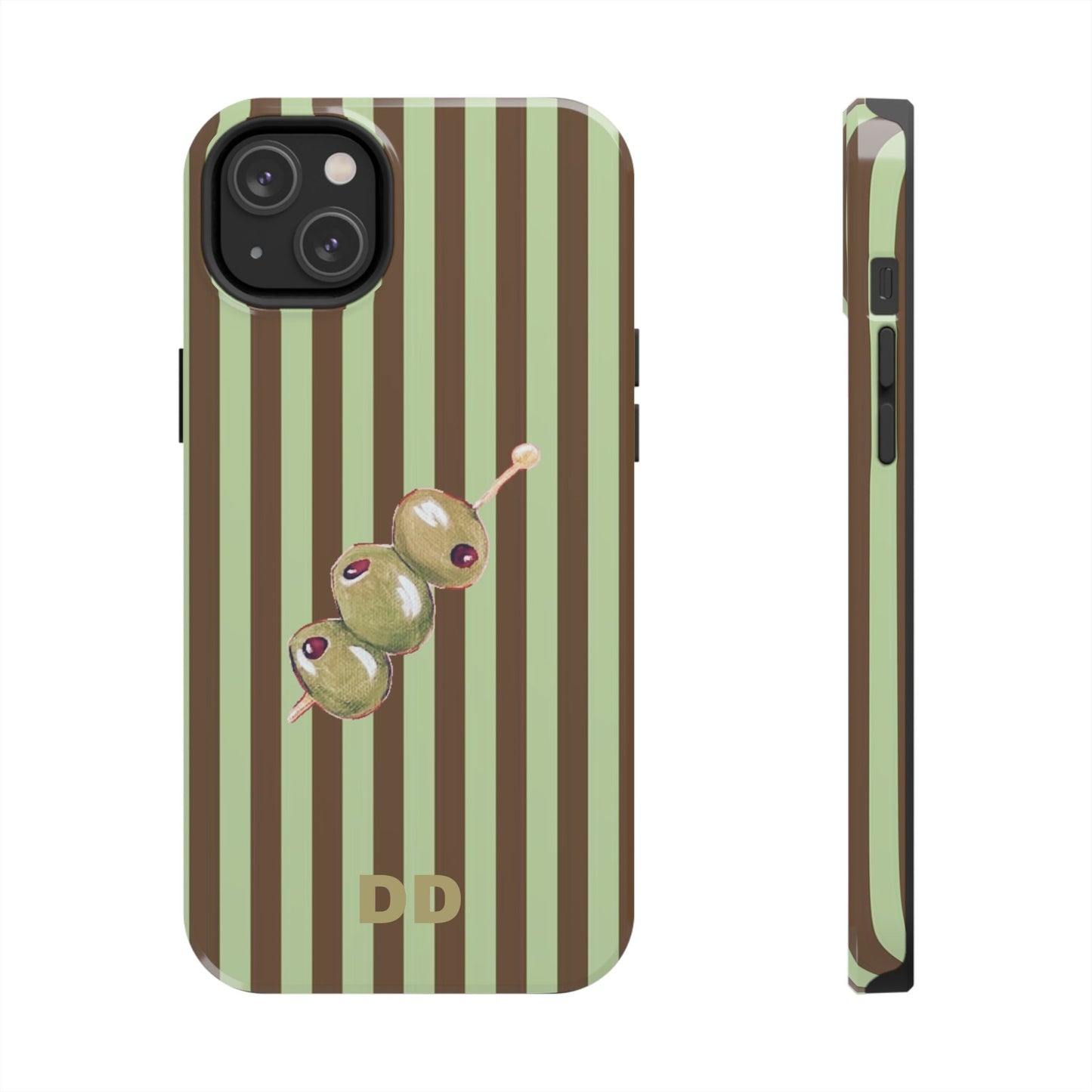 Olive Phone Case in Mint & Chip