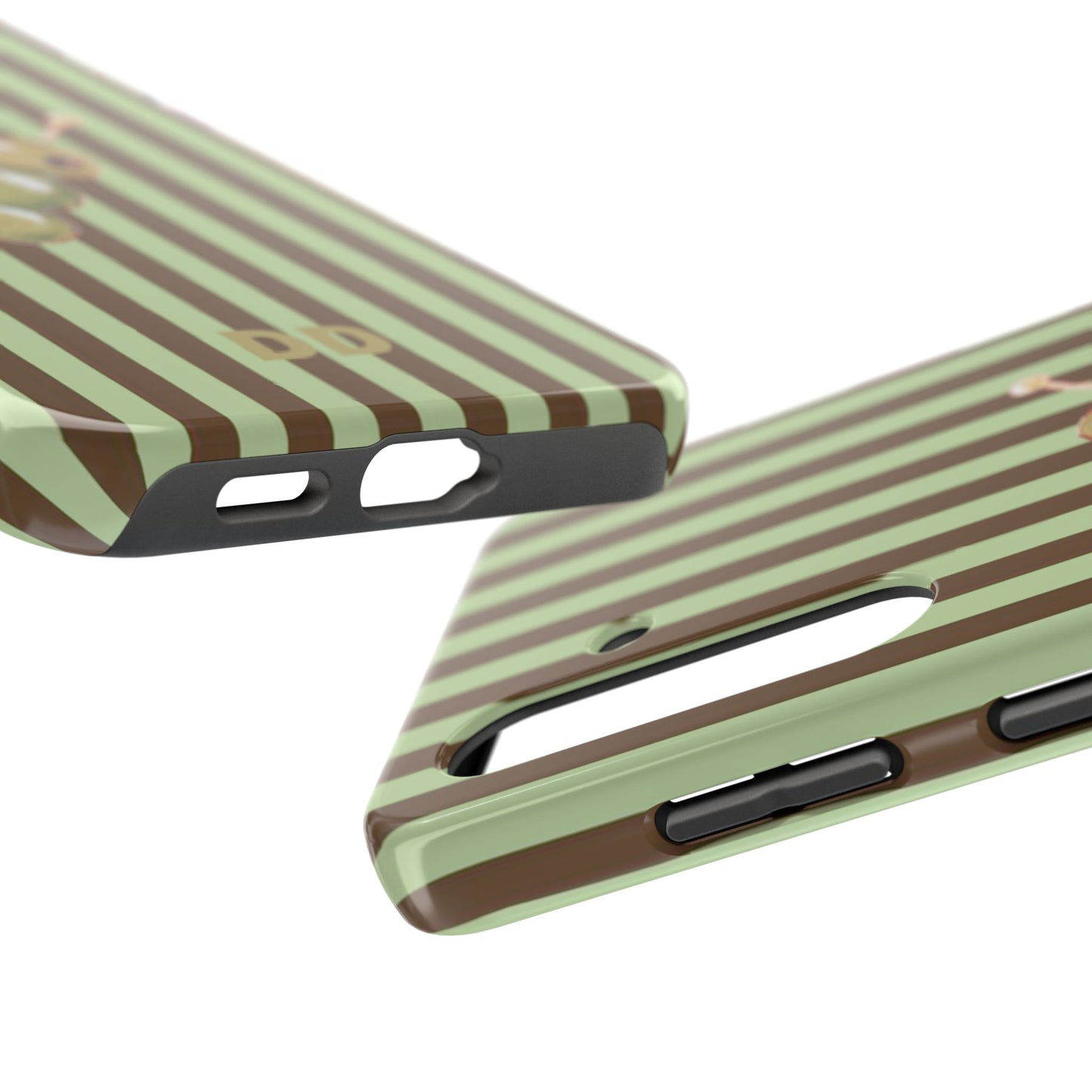 Olive Phone Case in Mint & Chip