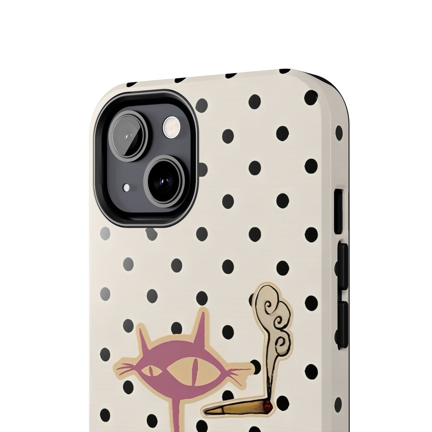 White Le Cat Phone Case