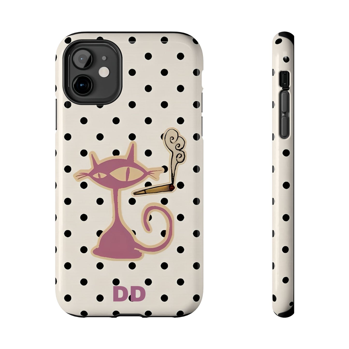 White Le Cat Phone Case