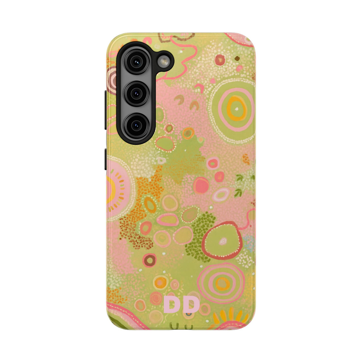 Lillie Green Phone Case for Samsung Galaxy S23 — Pink Green Pastel Floral | Digital Divas