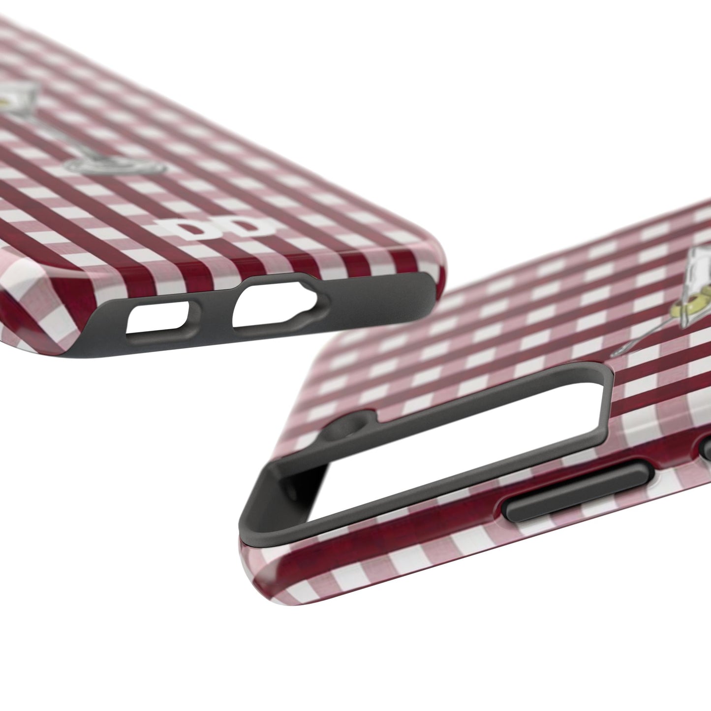 Martini Phone Case in Cherry Red Checker