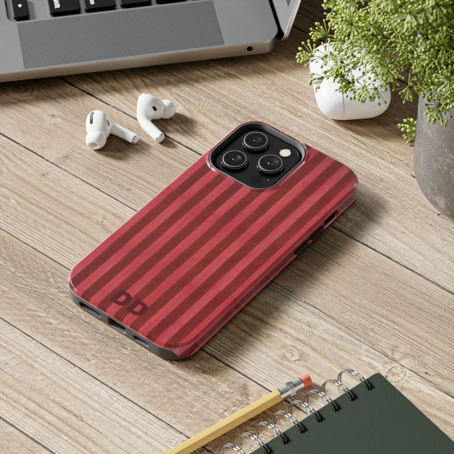 Red Pin Stripe Phone Case