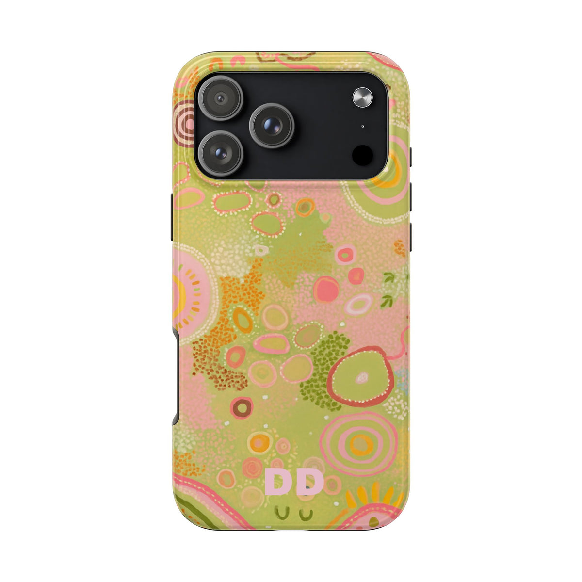Lillie Green Phone Case for iPhone 17 Pro Max — Pink Green Pastel Floral — MagSafe Compatible | Digital Divas