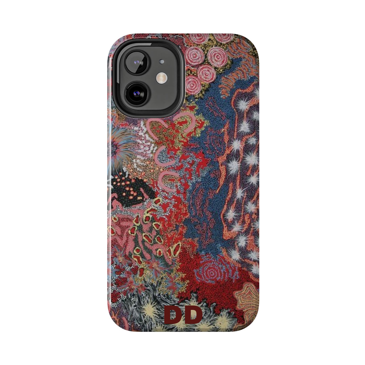 Mosaic Patchwork Phone Case — Multicolour Rainbow Geometric Mosaic Design, view 21 — MagSafe Compatible | Digital Divas