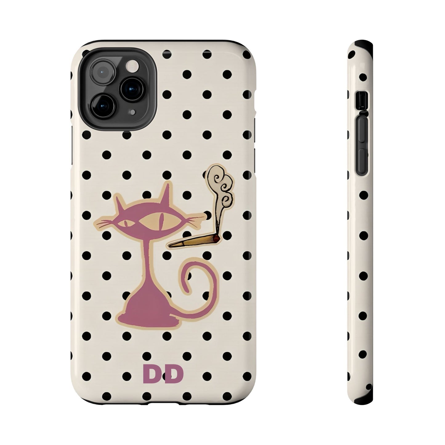 White Le Cat Phone Case
