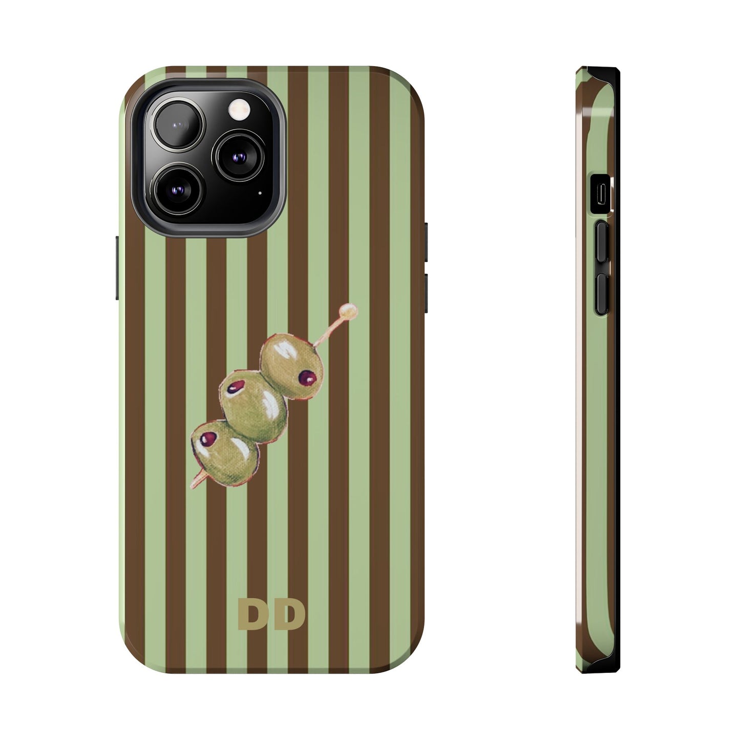 Olive Phone Case in Mint & Chip