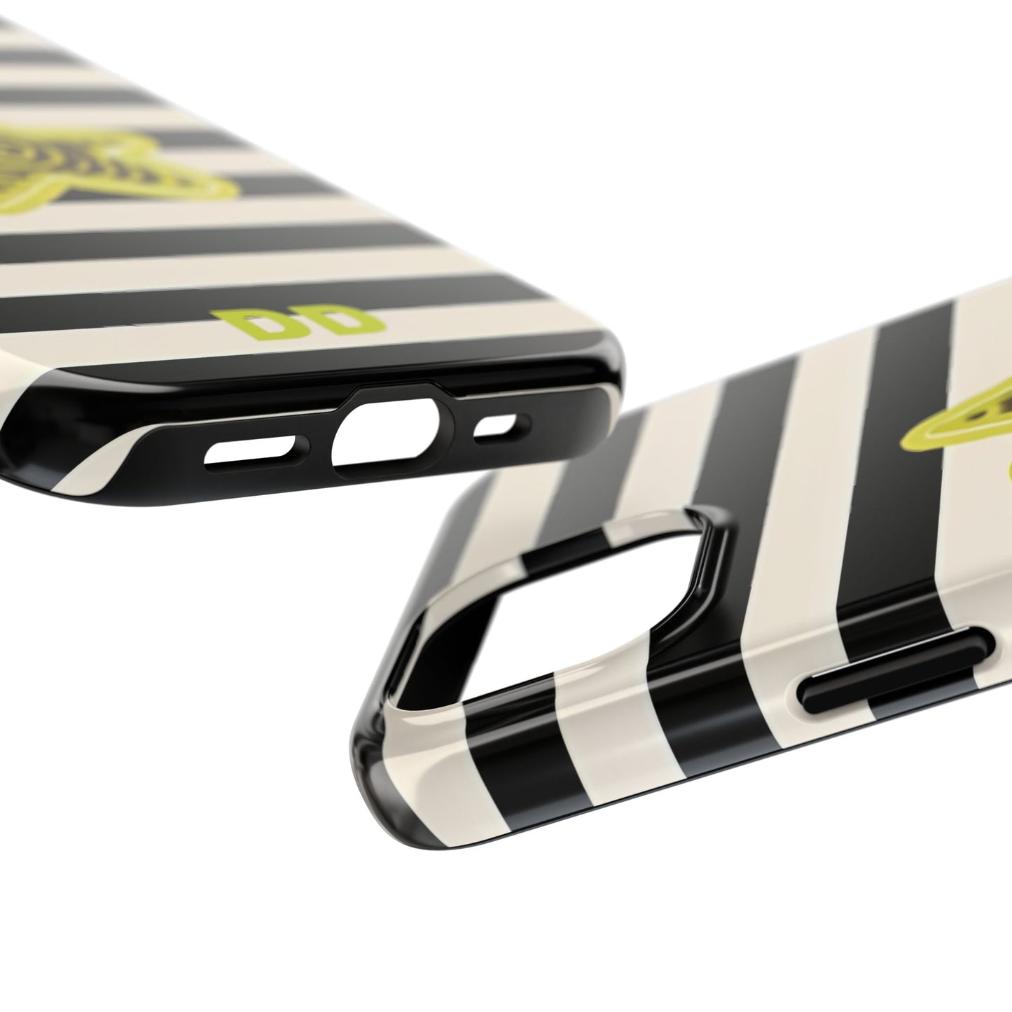 Striped Lime Star Phone Case