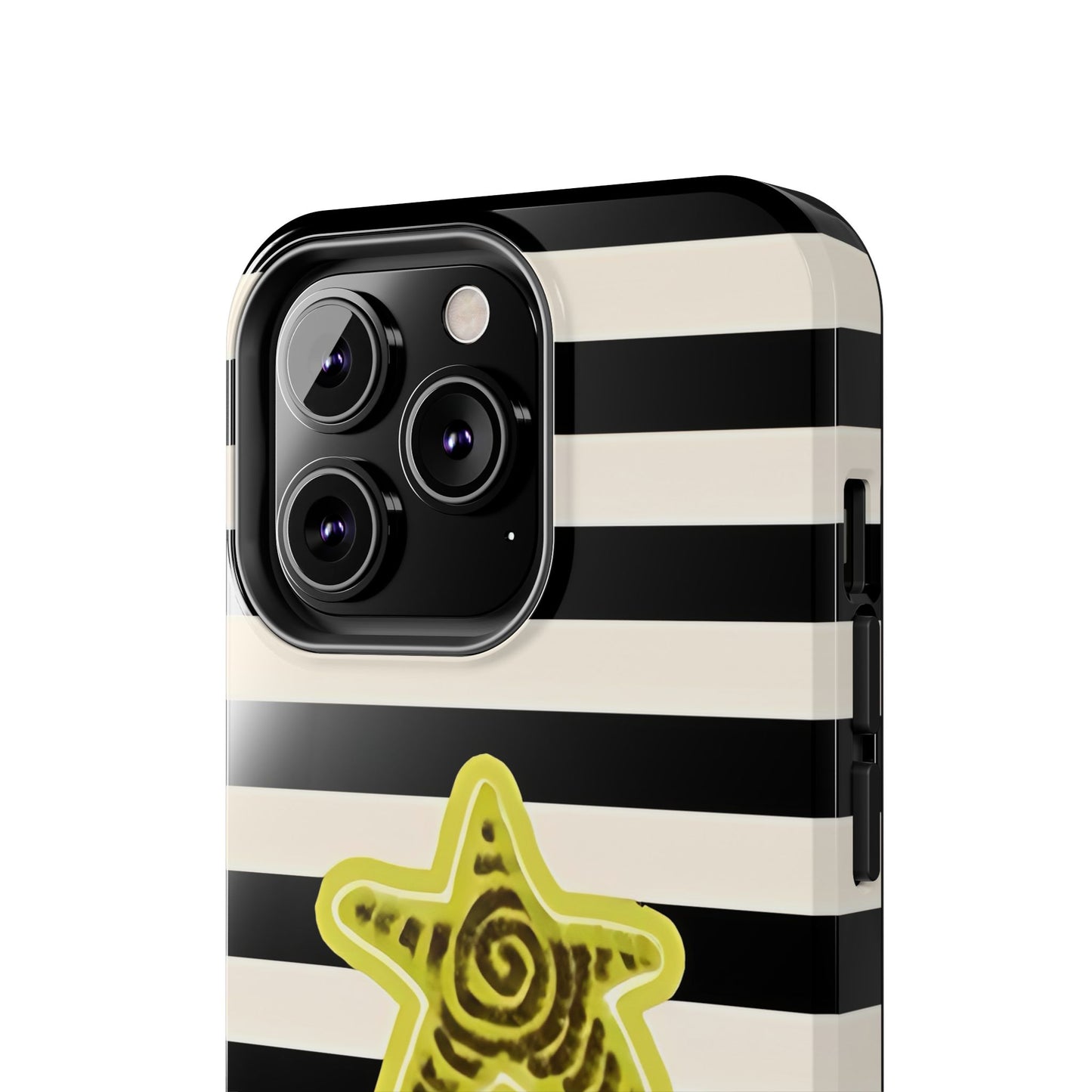 Striped Lime Star Phone Case