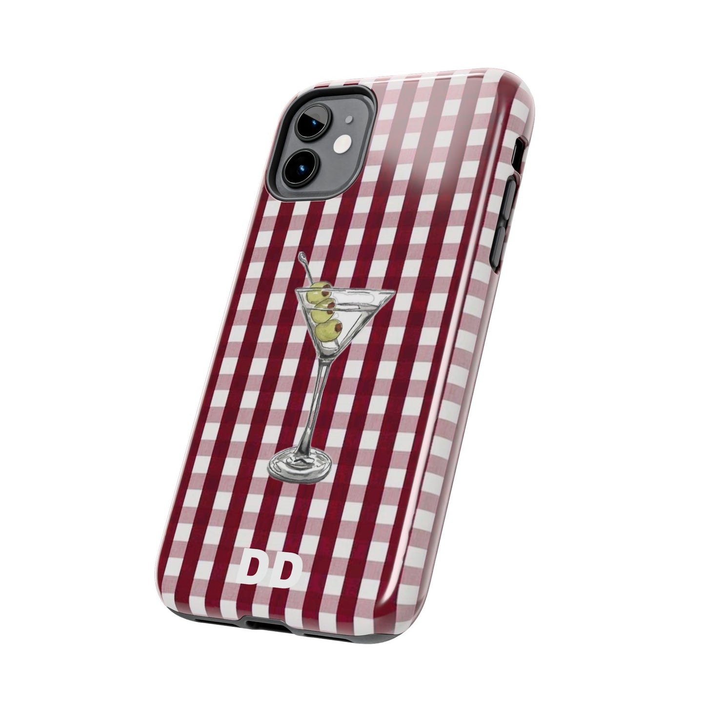 Martini Phone Case in Cherry Red Checker